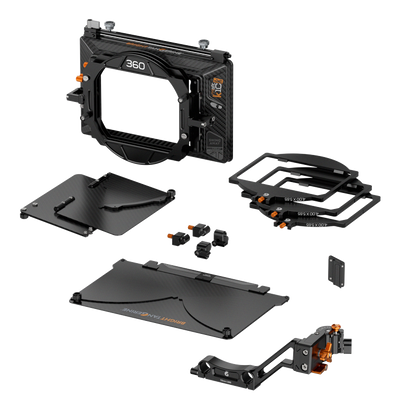 Bright Tangerine Misfit Kick 360 Mk II 3-Stage Swing Away Kit – Matte Box Profesional cu Filtre Rotative și Montare Swing-Away