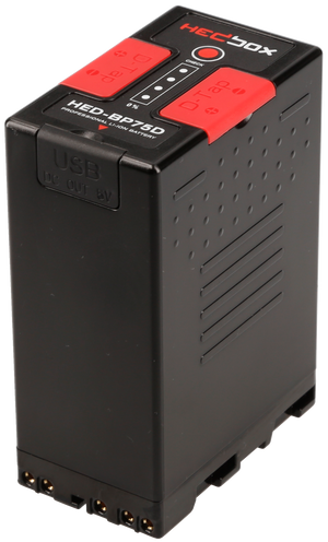 HEDBOX HED-BP75D / HED-BP95D | Acumulatori Info-Lithium Sony BP-U cu 2x D-Tap si USB