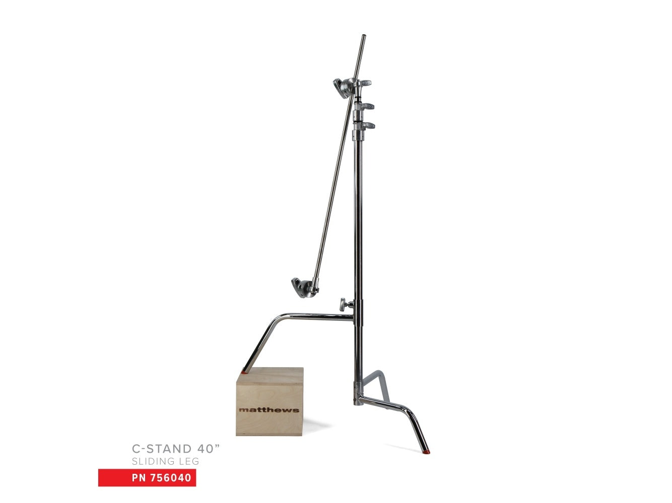 Matthews C-Stand 40" cu picior culisant - cu brat si cap