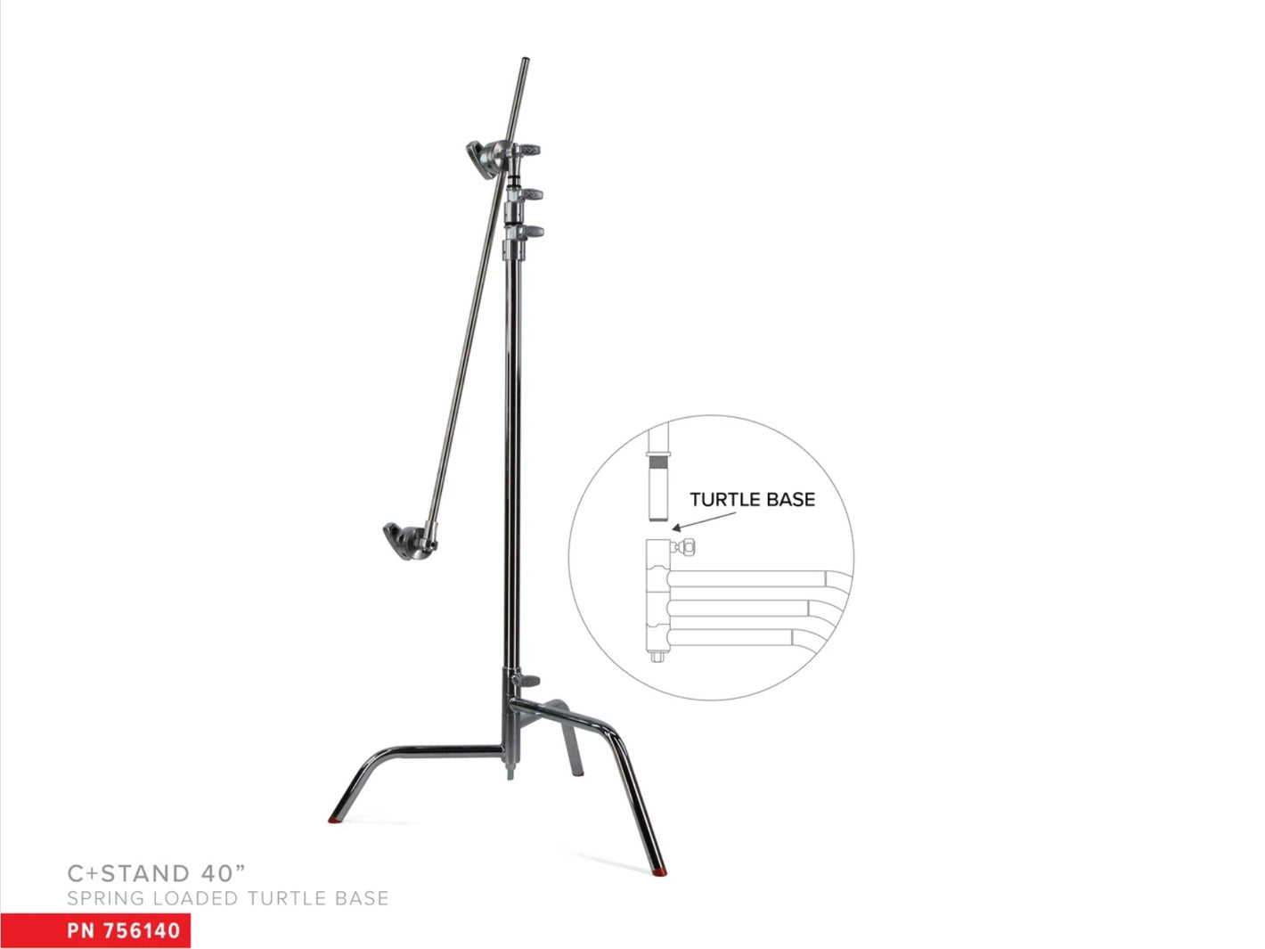 Matthews C+Stand cu Turtle base 40" - cu brat si cap