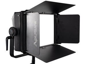 Aputure Nova P300c Barn Door instalat