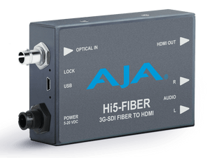 Mini convertor 3G-SDI pe fibra la HDMI AJA Hi5-Fiber